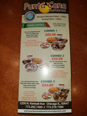Menu photo 3 Punta Cana Restaurant Chicago, IL Menu photo 3 Punta Cana Restaurant Chicago, IL
