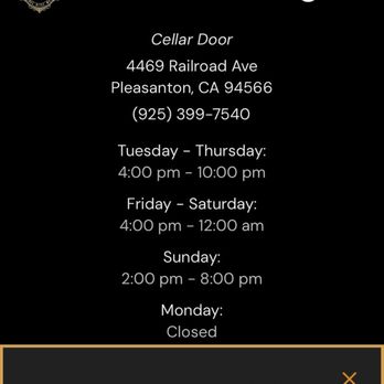 Cellar Door - Wine Bars Near Me - Pleasanton, California