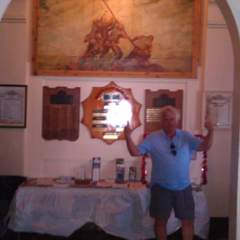American Legion Post 37 - Entrance lobby with with a surviving veteran of the cocktail hour - Venues & Event Spaces Near Me - Saint Augustine, Florida