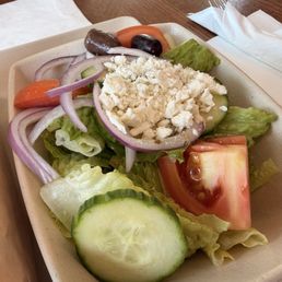 Greek gyro with side salad