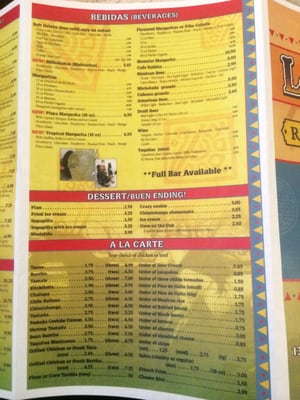 Menu photo 1 Los Potrillos Mexican Restaurant Charleston, IL Menu photo 1 Los Potrillos Mexican Restaurant Charleston, IL