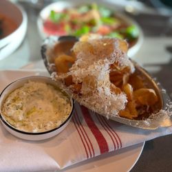 Rebellion Wine Bar - Truffled Potato Chips with Parmigiano Reggiano, Black Pepper, Ranch Cheese Sauce