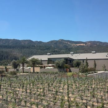 Napa Valley Wine Train - View of winery - New American Near Me - Napa, California
