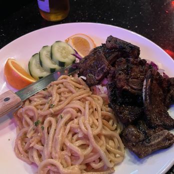 Chason's - beef short ribs with Garlic Noodles - Seafood Near Me - Elk Grove, California