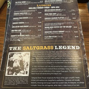 Saltgrass Steak House - Menu - Steakhouses Near Me - Orlando, Florida Saltgrass Steak House - Menu - Steakhouses Near Me - Orlando, Florida