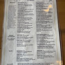 Food menu Food menu