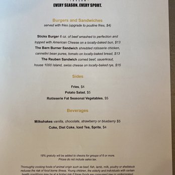 Sticks Tavern - Menu 9/18 - Sports Bars Near Me - Henderson, Nevada Sticks Tavern - Menu 9/18 - Sports Bars Near Me - Henderson, Nevada