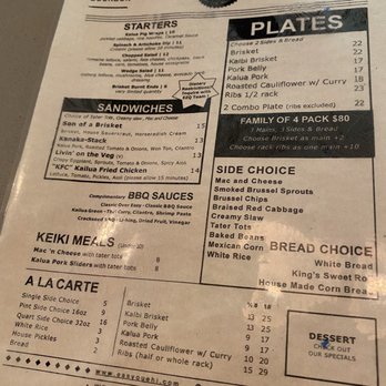 Easy ‘Que - Menu - Barbeque Near Me - Kailua, Hawaii Easy ‘Que - Menu - Barbeque Near Me - Kailua, Hawaii