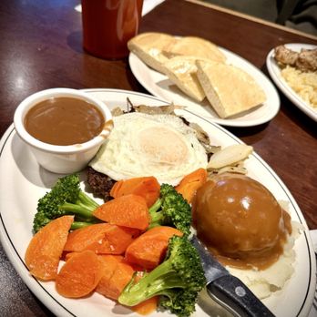 Sixth Street Grill - Hamburger Steak ... I love adding a fried egg! - American Near Me - New Westminster, British Columbia Sixth Street Grill - Hamburger Steak ... I love adding a fried egg! - American Near Me - New Westminster, British Columbia