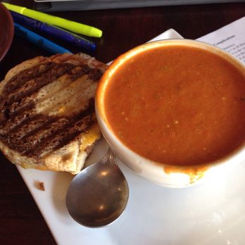 Claddagh Coffee - Tomato basil soup and half a grilled cheese - Coffee & Tea Near Me - Saint Paul, Minnesota