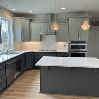 Skyline Contracting Services - Finished repaint of kitchen cabinets. - General Contractors Near Me - Seattle, Washington Skyline Contracting Services - Finished repaint of kitchen cabinets. - General Contractors Near Me - Seattle, Washington