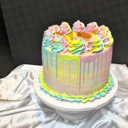 17th Street Bakery - Birthday Cake-9 inch 4 layers of vanilla cake with Oreo cream cheese filling.Mascarpone buttercream frosting