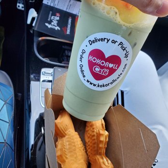 Kokoroll Cafe - Taiyaki and Matcha Latte (Iced) - Bubble Tea Near Me - Torrance, California Kokoroll Cafe - Taiyaki and Matcha Latte (Iced) - Bubble Tea Near Me - Torrance, California
