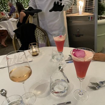The Blvd - Wine and the pink woman cocktail. - New American Near Me - Beverly Hills, California
