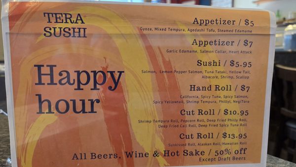 Menu photo 1 Tera sushi Corona, CA Menu photo 1 Tera sushi Corona, CA