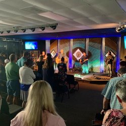 The Gathering Community Church - Worship team on stage