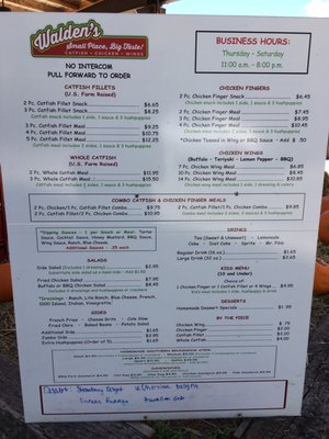 Menu photo 2 Walden's Restaurant Covington, GA Menu photo 2 Walden's Restaurant Covington, GA