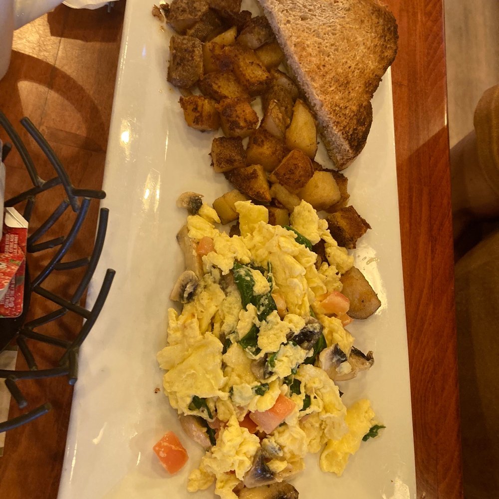 Black Cat Cafe - Veggie scramble with toast and home fries - Coffee & Tea Near Me - Irvington, New York Black Cat Cafe - Veggie scramble with toast and home fries - Coffee & Tea Near Me - Irvington, New York