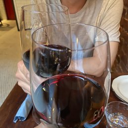 The house red Montepulciano was good enough for now. The house red Montepulciano was good enough for now.