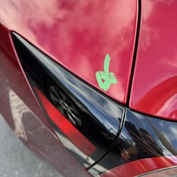 Tesla - Paint on tail light
