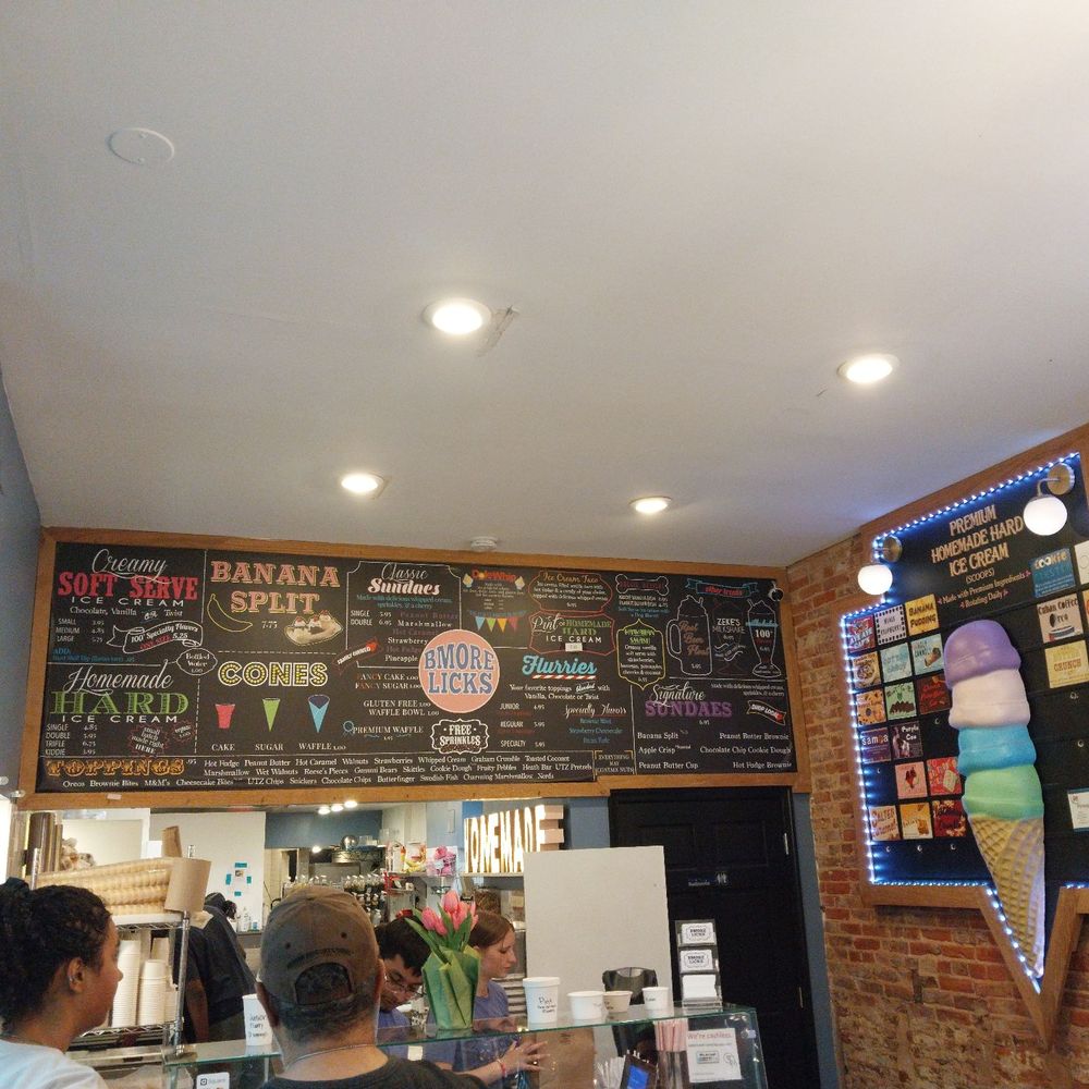 Bmore Licks - Menu - Ice Cream & Frozen Yogurt Near Me - Baltimore, Maryland