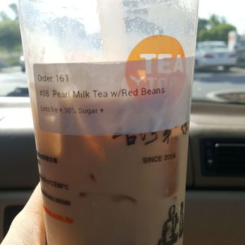 Tea Top - Pearl Milk Tea with Red Beans - Coffee & Tea Near Me - San Jose, California