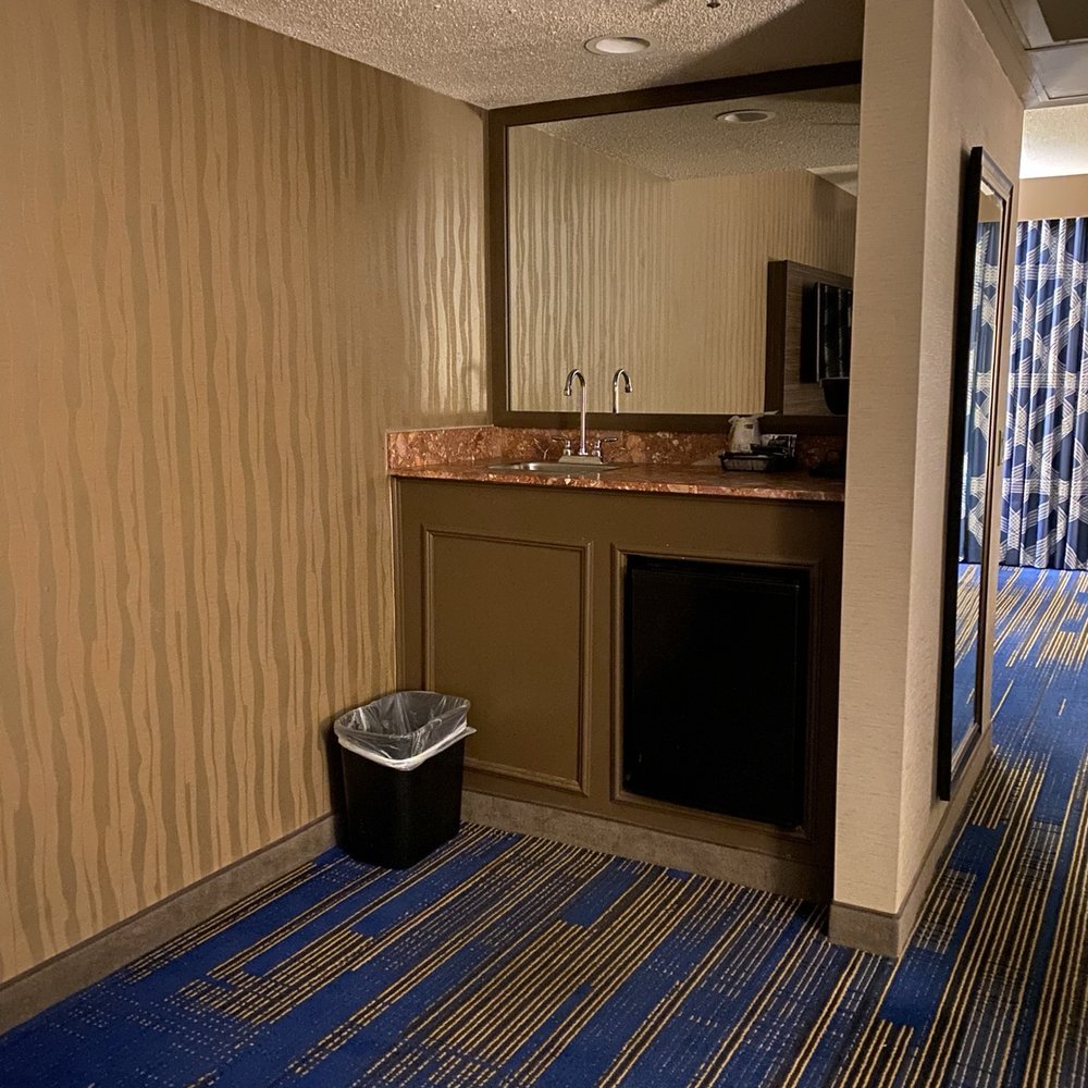 Room 536 kitchenette and mini fridge Room 536 kitchenette and mini fridge