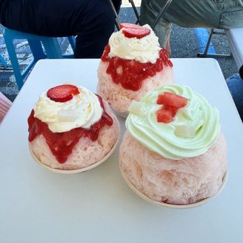 Yamanaka Kakigori - Strawberry Yuzu and Summer Melon - Desserts Near Me Yamanaka Kakigori - Strawberry Yuzu and Summer Melon - Desserts Near Me
