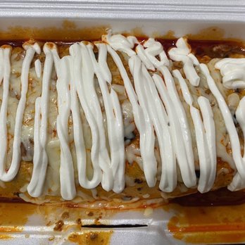 Chalio’s - Mojado Chicken Burrito (chicken is cooked in spicy but tasty sauce) Maybe unexpected - Mexican Near Me - Kettleman City, California