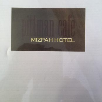 Pittman Café - Menu cover - Cafes Near Me - Tonopah, Nevada