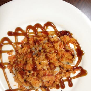 Oishi Japanese Express - Dynamite roll. This roll was just a bit spicy. The rolls are underneath the shrimp, scallops and crabmeat. - Japanese Near Me - Biloxi, Mississippi Oishi Japanese Express - Dynamite roll. This roll was just a bit spicy. The rolls are underneath the shrimp, scallops and crabmeat. - Japanese Near Me - Biloxi, Mississippi