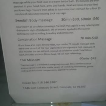 Glendale Massage Ocean Spa - Prices are un real & ask for Anna she does an amazing job.! - Massage Near Me - Glendale, California