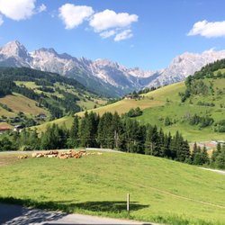 Hüttendorf Maria Alm - Der Blick auf das "Steinerne Meer" einfach nur schön !!