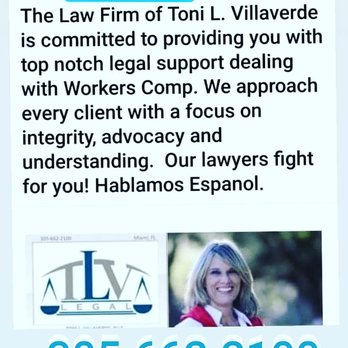 TONI L VILLAVERDE - Workers Compensation Law Near Me - Miami, Florida TONI L VILLAVERDE - Workers Compensation Law Near Me - Miami, Florida