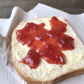 DV8 Kitchen - Sourdough bread with honey butter and strawberry jam. - Bakeries Near Me - Lexington, Kentucky