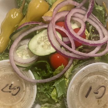 PizzaVola - Greek Salad (olives & feta on side) - Pizza Near Me - Indian Harbour Beach, Florida PizzaVola - Greek Salad (olives & feta on side) - Pizza Near Me - Indian Harbour Beach, Florida