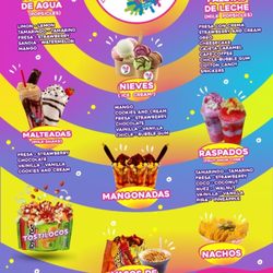 La Michoacana Splash - Menú