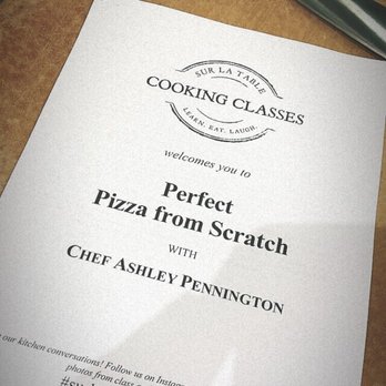 Sur La Table - Menu packet - you get one in each class to take notes and take home with you! - Kitchen Supplies Near Me - Carmel, Indiana