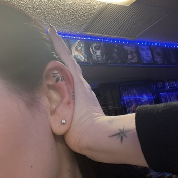 Royal Flush Tattoo - Awesome ear tatt done by Eddie!! - Tattoo Near Me - Corona, California Royal Flush Tattoo - Awesome ear tatt done by Eddie!! - Tattoo Near Me - Corona, California