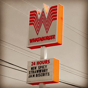 Whataburger - a sign for whataburger - Burgers Near Me - Wichita Falls, Texas