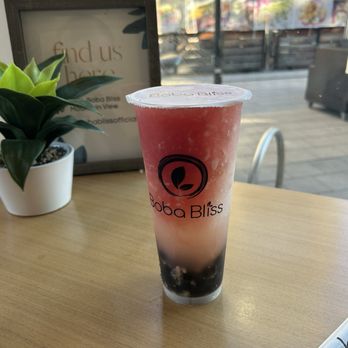 Boba Bliss - Watermelon  Juice with boba - Bubble Tea Near Me - Mountain View, California