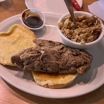 Texas Roadhouse - Pulled pork sandwich with seasoned rice... this is delicious! - Steakhouses Near Me - Danville, Virginia Texas Roadhouse - Pulled pork sandwich with seasoned rice... this is delicious! - Steakhouses Near Me - Danville, Virginia