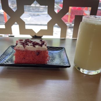 Delah Coffee - Rose tres leche cake - Desserts Near Me - Oakland, California Delah Coffee - Rose tres leche cake - Desserts Near Me - Oakland, California