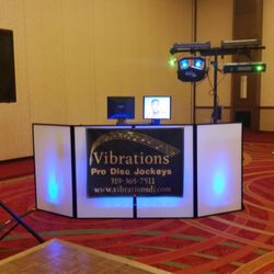 Vibrations Professional Video Disc Jockeys & Photo Booth - DJ Setup