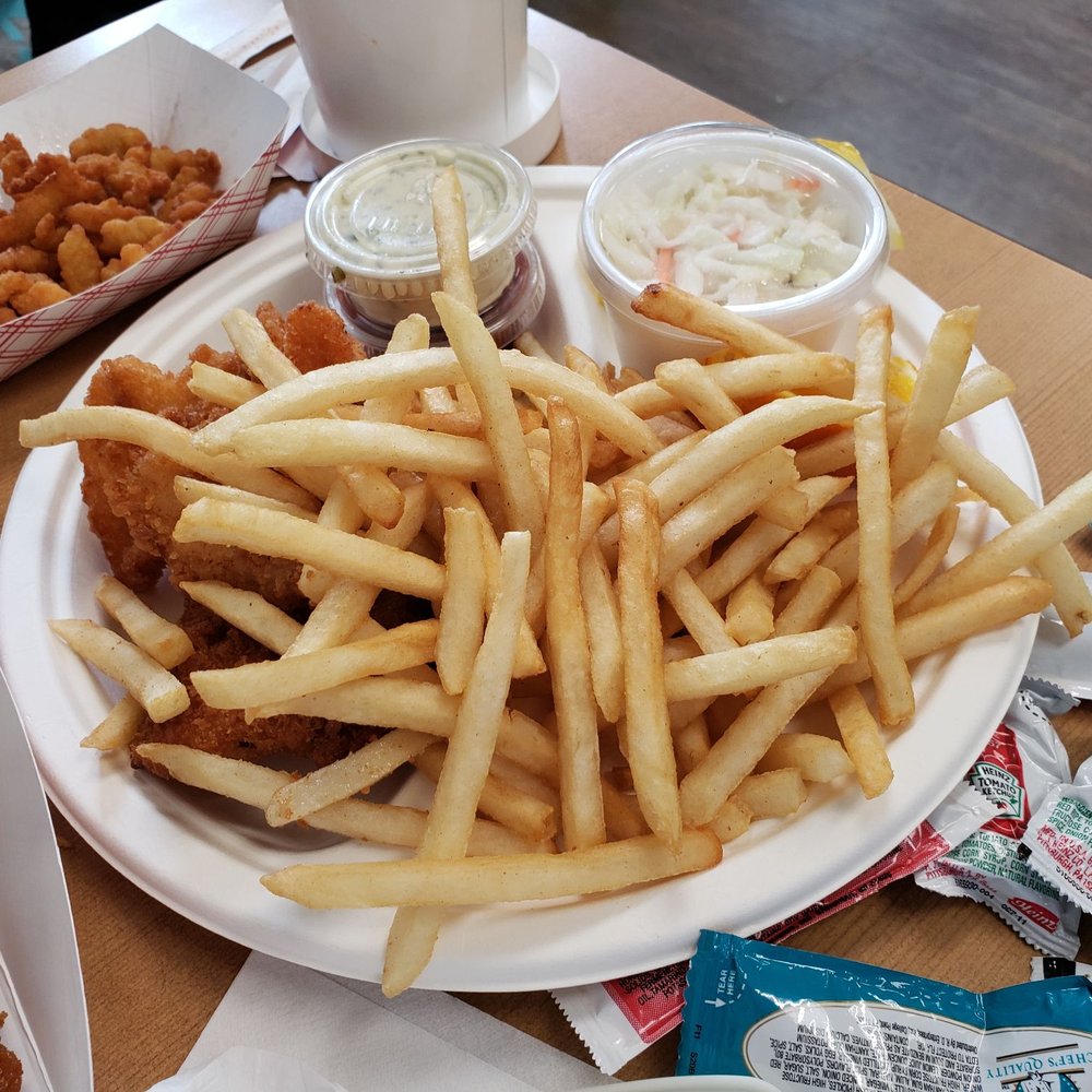 Fish King - Fried fish and shrimp plate with coleslaw and fries - Seafood Markets Near Me - Glendale, California Fish King - Fried fish and shrimp plate with coleslaw and fries - Seafood Markets Near Me - Glendale, California