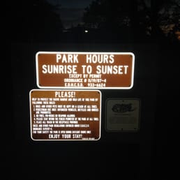park hours and other info park hours and other info