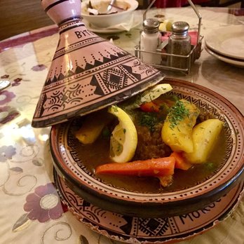 Moroccan Bites - Chicken tagine only SERVED in a tagine NOT COOKED in a tagine - Moroccan Near Me - San Antonio, Texas