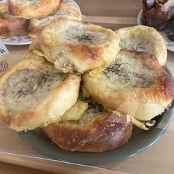 Babas - Brioche, egg, & sausage breakfast thing