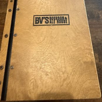 BV's Bourbon & Ale House - Menu book - Wine Bars Near Me - Kapaa, Hawaii
