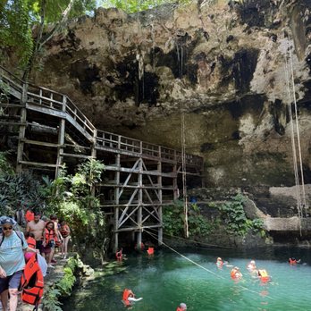 Cenote Zaci - Walk way to the water - Swimming Pools Near Me - Valladolid, YUC Cenote Zaci - Walk way to the water - Swimming Pools Near Me - Valladolid, YUC